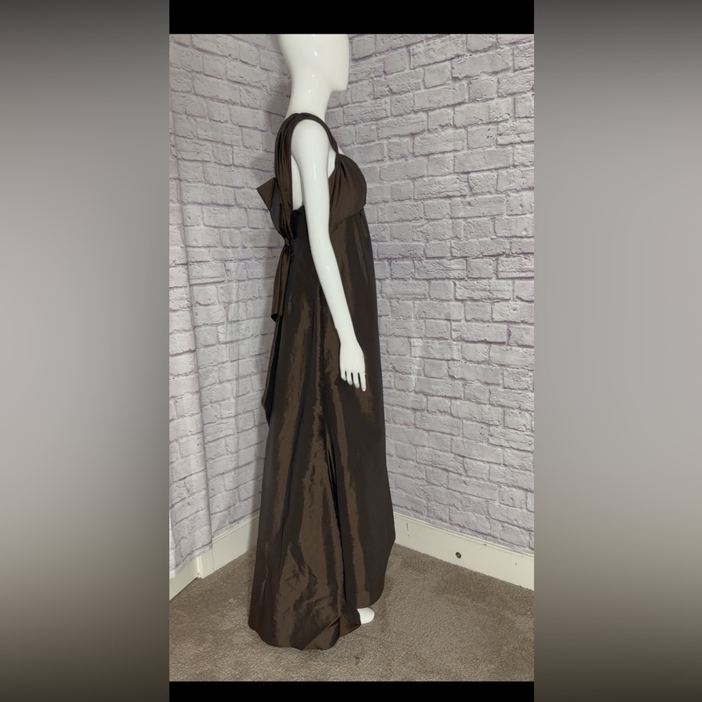 David Bridal party brown long dress - Picture 3 of 5